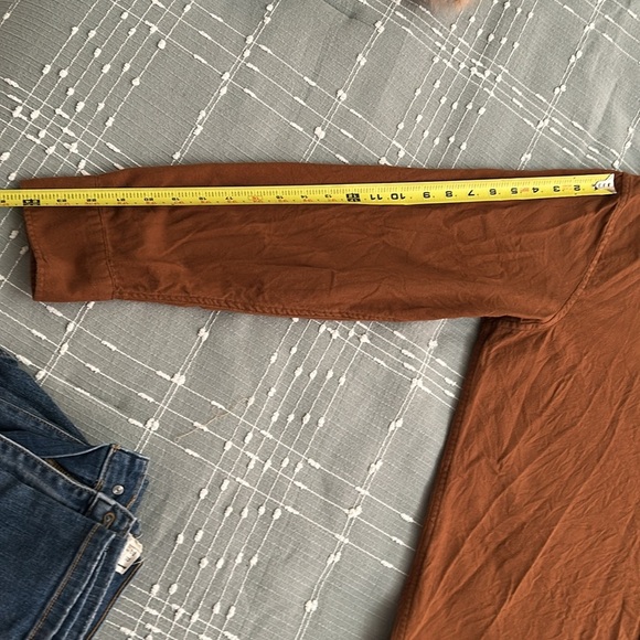 Banana Republic Mens Rust color Button Down | Size XL - Picture 8 of 9